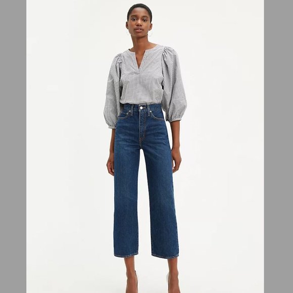 Levi's Denim - Free People x Levi's Ribcage Straight Jeans